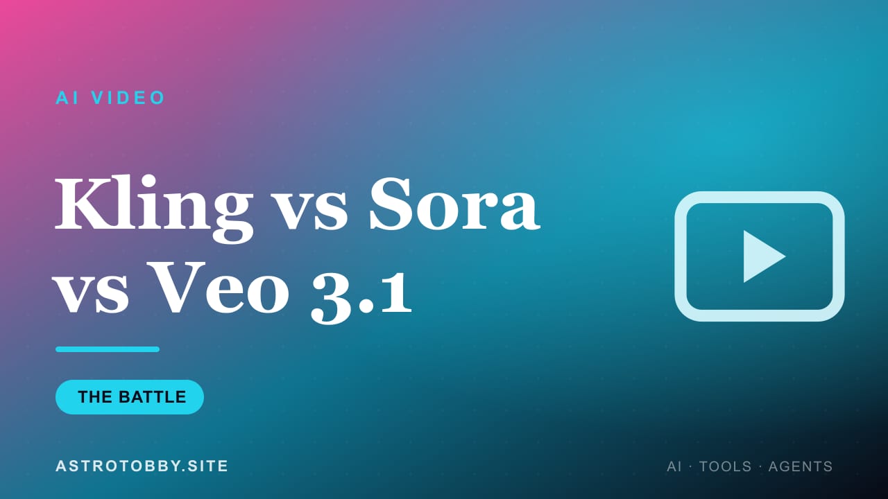 Kling 3.0 vs Sora 2 vs Veo 3.1: I Tested the 'Best AI Video Generator' Claims So You Don't Have To