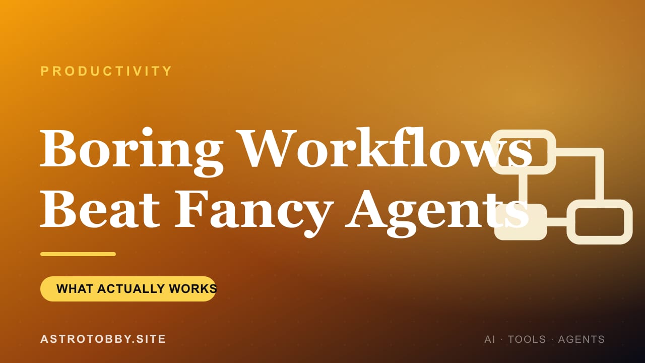 The Boring AI Setup That's Quietly Outperforming Everyone's Fancy Agents