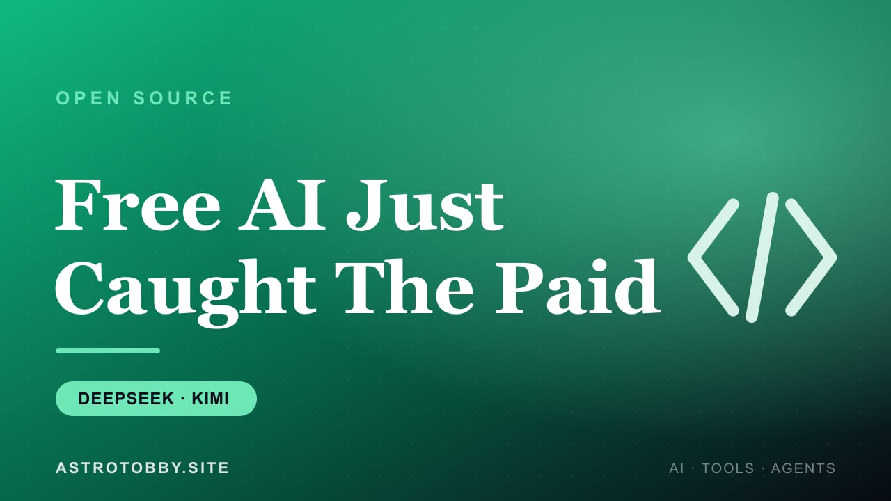 The Free AI Models Just Caught the Paid Ones — and Almost Nobody Noticed